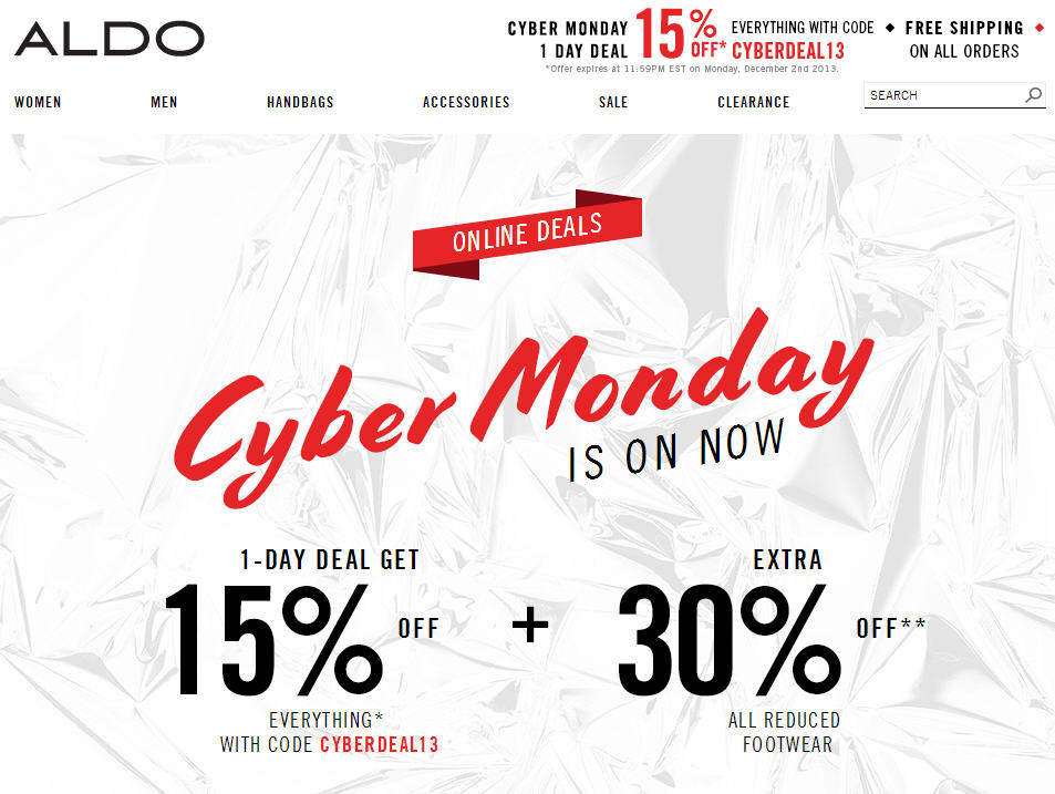 Aldo Shoes Extra 15 Off Everything + Free Shipping (Dec 2)